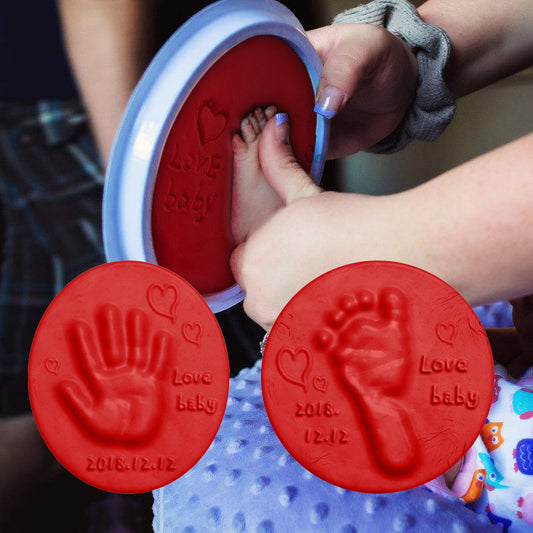 DIY Baby Care Hand and Foot Print Mud Handprint Footprint Fingerprint Anti-stress Children's Toy