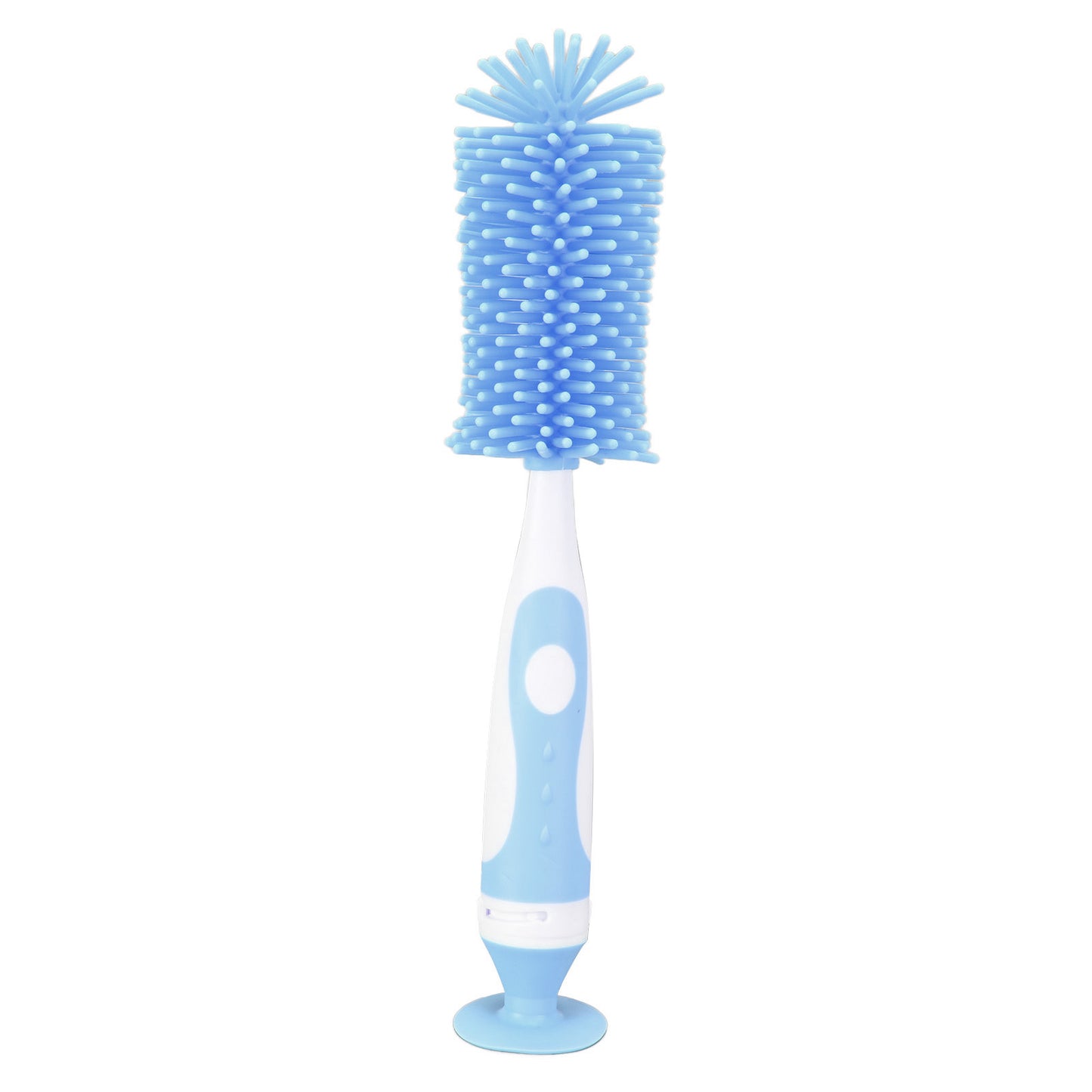 Baby Bottle Brush Water Silicone Milk Container Baby Bottle Cleaning Cleaner Brush for Baby BottlesBlue