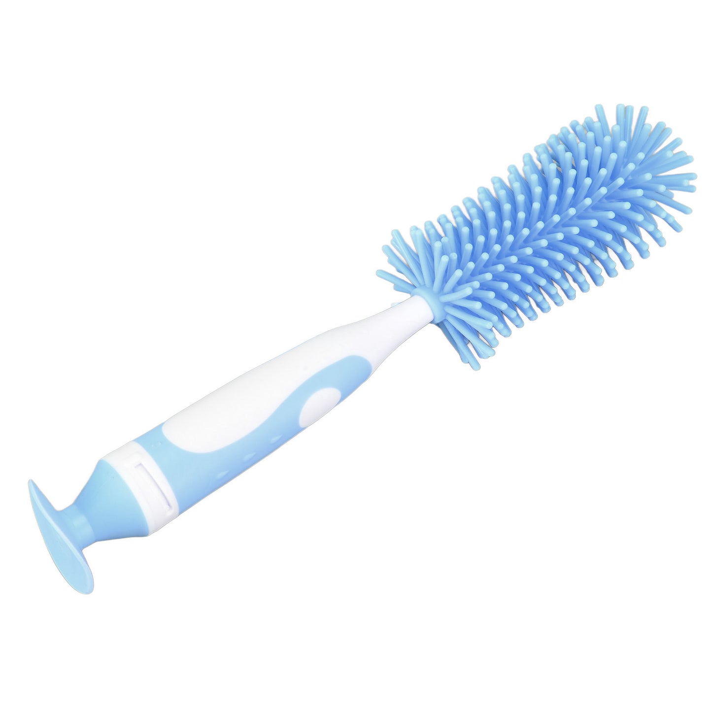 Baby Bottle Brush Water Silicone Milk Container Baby Bottle Cleaning Cleaner Brush for Baby BottlesBlue